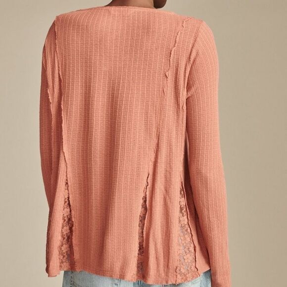 LUCKY BRAND - Lace Godet Swing Henley - Picture 3 of 9